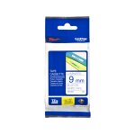 Brother tze - 223 - (9 mm) - bleu sur blanc - ruban