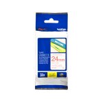Brother tze - 252 - (24 mm) - rouge sur blanc - ruban Brother tze - 252 - (24 mm) - rouge sur blanc - ruban