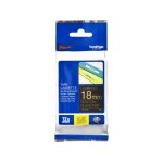Brother tze - 344 - (18 mm) - or sur noir - ruban