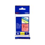 Brother tze - 421 - (9 mm) - noir sur rouge - ruban