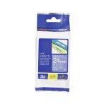 Brother tze - 555 - (24 mm x 24 mm) - blanc sur bleu - ruban
