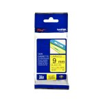 Brother tze - 621 - (9 mm) - noir sur jaune - ruban