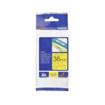 Brother tze - 661 - (36 mm) - noir sur jaune - ruban