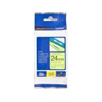 Brother tze - c51 - (24 mm) - noir sur jaune - ruban