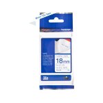 Brother tze - fa4b - (18 mm) - bleu sur blanc - ruban