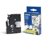 Brother tze - fx231 - (12 mm) - noir sur blanc - ruban