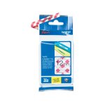 Brother tze - mprg31 - (motif carreaux rouge) - noir sur blanc - ruban Brother tze - mprg31 - (motif carreaux rouge) - noir sur blanc - ruban