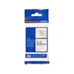 Brother tze - n201 - (3, 5 mm) - noir sur blanc - ruban