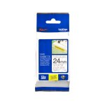 Brother tze - s151 - (24 mm x 24 mm) - noir sur transparent - ruban