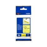 Brother tze - s631 - (12 mm) - noir sur jaune - ruban