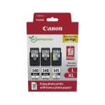 Canon pg - 540l + pg - 540l + cl 541xl photo value pack - noir + 3 couleurs - cartouche d'encre - multipack ...