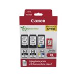 Canon pg - 545xl + pg - 545xl + cl - 546xl photo value pack - noir + 3 couleurs - cartouche d'encre - ...