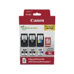 Canon pg - 560 + pg - 560 + pg - 561 photo value pack (pg - 560xl) - noir + 3 couleurs - cartouche d'encre ...