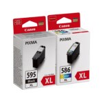 Canon pg - 595xl / cl - 586xl photo value pack - noir + 3 couleurs - cartouche d'encre - grande capacit� ...