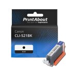 Cartouche compatible canon cli - 521bk - noir