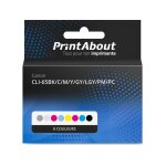 Cartouche compatible canon cli - 65bk / c / m / y / gy / lgy / pm / pc - 8 couleurs - multipack Cartouche compatible canon cli - 65bk / c / m / y / gy / lgy / pm / pc - 8 couleurs - multipack