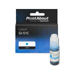 Cartouche compatible canon gi - 51c - cyan