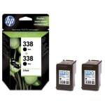 Cartouche d'encre hp 338 (cb331ee) noir x2 - multipack