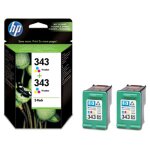 Cartouche d'encre hp 343 (cb332ee) tricolore x2 - multipack Cartouche d'encre hp 343 (cb332ee) tricolore x2 - multipack