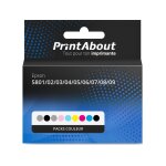 Cartouche compatible epson 5801 / 02 / 03 / 04 / 05 / 06 / 07 / 08 / 09 (t580) - packs couleur - multipack ... Cartouche compatible epson 5801 / 02 / 03 / 04 / 05 / 06 / 07 / 08 / 09 (t580) - packs couleur - multipack ...