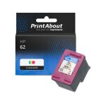 Cartouche compatible hp 62 (c2p06ae) - 3 - couleurs