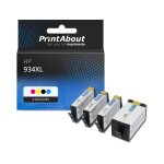 Cartouche compatible hp 934 / 935xl (x4e14ae) - 4 couleurs - grande capacit� - multipack