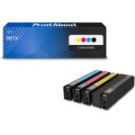 Cartouche compatible hp 981x (l0r09 / 10 / 11 / 12a) - 4 couleurs - grande capacit - multipack