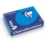 Clairefontaine bleu carabes a4 papier couleur 160 g / m (250 feuilles)
