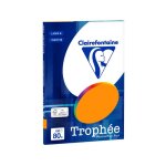 Clairefontaine orange fluo a4 papier couleur 80 g / m (100 feuilles)