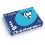 Clairefontaine papier a4 couleur bleu royal couleur 80 grammes (100 feuilles)