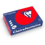 Clairefontaine rouge corail a4 papier couleur 80 g / m� (500 feuilles)