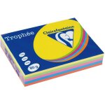 Clairefontaine multipack intense jaune / vert / orange / rose a4 papier couleur 80 g / m (5x100 feuilles) ...