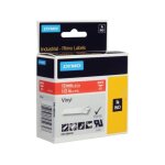 Dymo 1805416 - (12 mm) - noir sur rouge - ruban