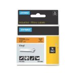Dymo 18435 (s0718490) - (12 mm) - noir sur orange - ruban