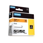 Dymo 18436 (s0718500) - (19 mm) - noir sur orange - ruban
