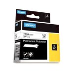 Dymo 18484 (s0718220) - (19 mm) - noir sur blanc - ruban