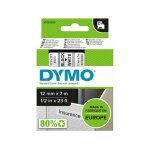 Dymo 45013 (s0720530) - (12 mm) - noir sur blanc - ruban