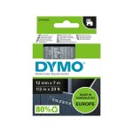 Dymo 45020 (s0720600) - (12 mm) - blanc sur transparent - ruban