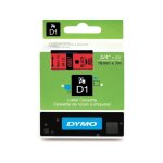 Dymo 45807 (s0720870) - (19 mm) - noir sur rouge - ruban Dymo 45807 (s0720870) - (19 mm) - noir sur rouge - ruban