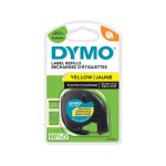 Dymo 91202 (s0721620) - (12 mm) - noir sur jaune - ruban