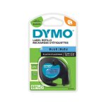 Dymo 91205 (s0721650) - (12 mm) - noir sur bleu - ruban