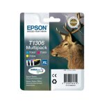 Epson t130 (c13t130640) - 3 - couleurs - cartouche d'encre - grande capacit - multipack