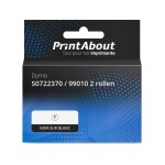 tiquettes dymo 99010 (s0722370) (labelwriter 550, 5xl) (28 mm x 89 mm) 2 rouleaux - marque propre