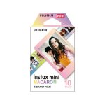 Fujifilm instax mini film macaron (10 vel) - (4, 6 cm x 6, 2 cm) - papier photo