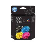 Hp 302 / 304 (b82l1ae) - noir + 3 couleurs - cartouche d'encre - multipack