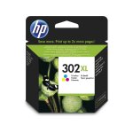 Hp 302xl (f6u67ae) - 3 - couleurs - cartouche d'encre - grande capacité Hp 302xl (f6u67ae) - 3 - couleurs - cartouche d'encre - grande capacité