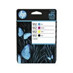 Hp 912 (6zc74ae) - 4 couleurs - cartouche d'encre - multipack