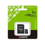 Kingston 1tb microsdxc canvas select plus gen3 150mb / s a1 card + adapter - carte sd