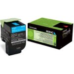 Lexmark 80c2hc0 (802hc) - cyan - toner - grande capacit�