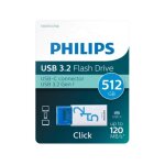 Philips 3. 2 - stick click 512gb usb - c - cl usb